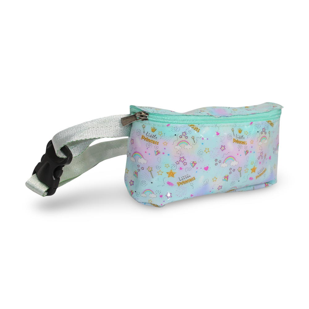 Girls Cross Bag – Aqua with "Little Princess" Design