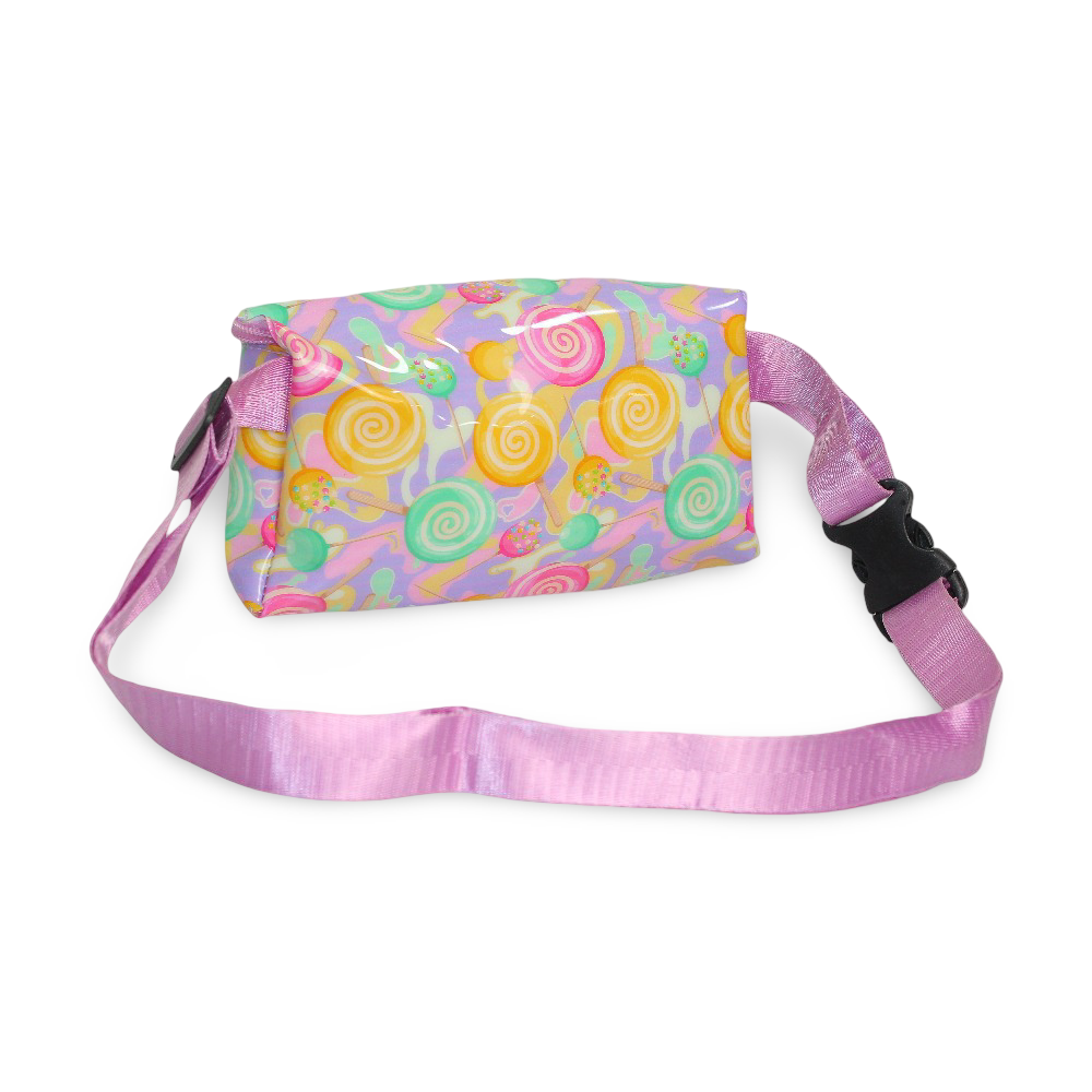 Girls Cross Bag – Purple with Sweets Design