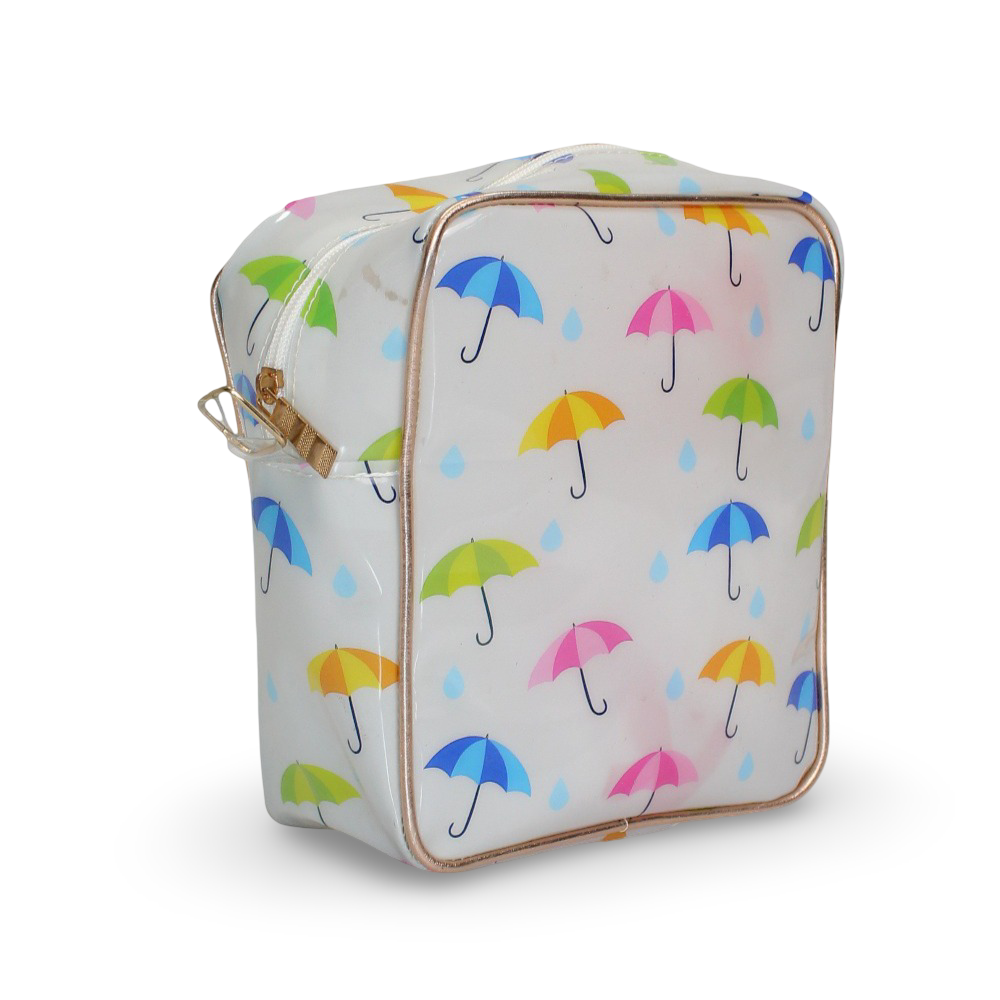 Girls Cross Bag – White with Umbrella Design