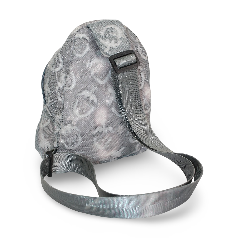 Girls Cross Bag – Grey with Strawberry Design
