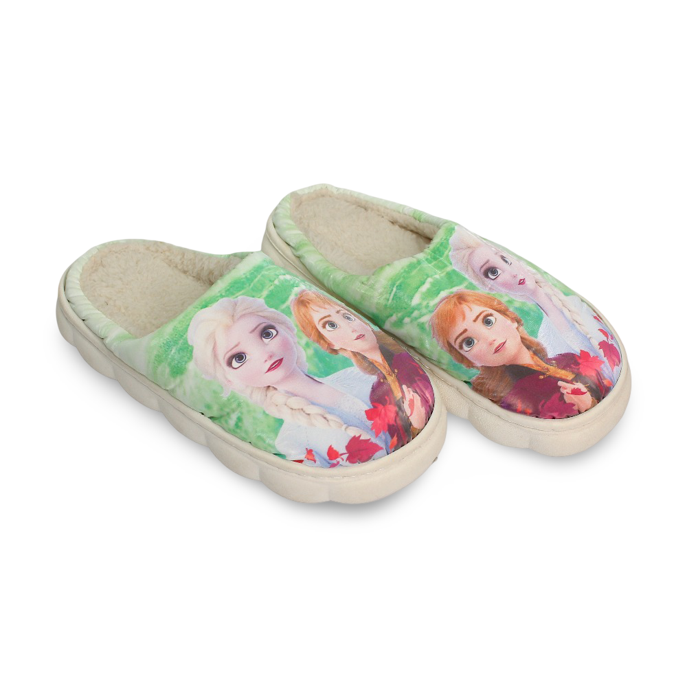 Girls Fur Slippers – Frozen Design