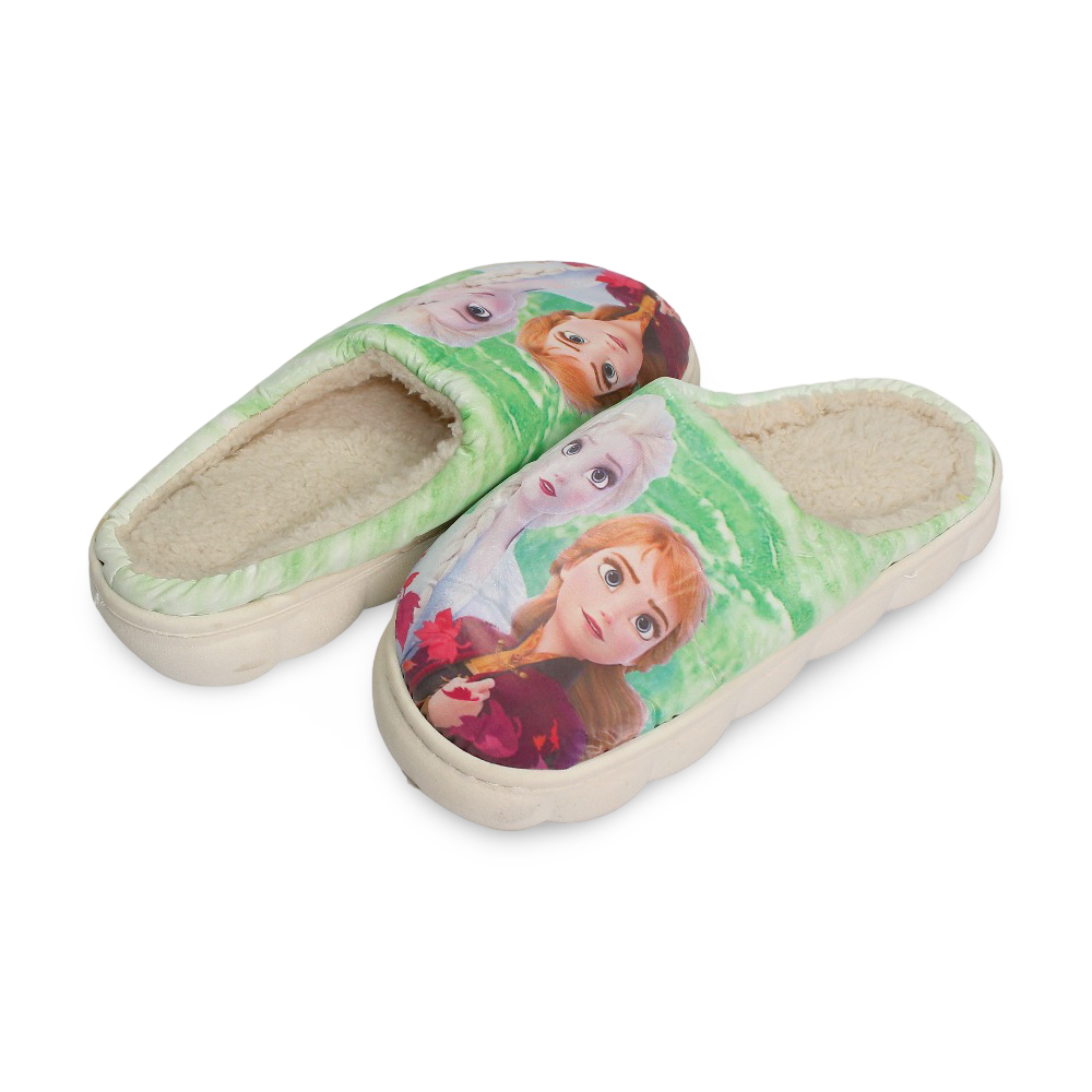 Girls Fur Slippers – Frozen Design