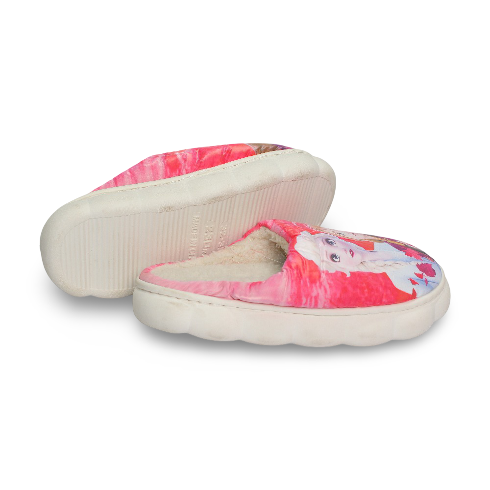 Girls Fur Slippers – Frozen Design
