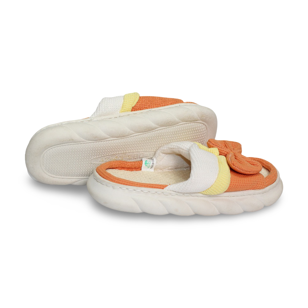 Woman Fur Slippers – with Bow Design