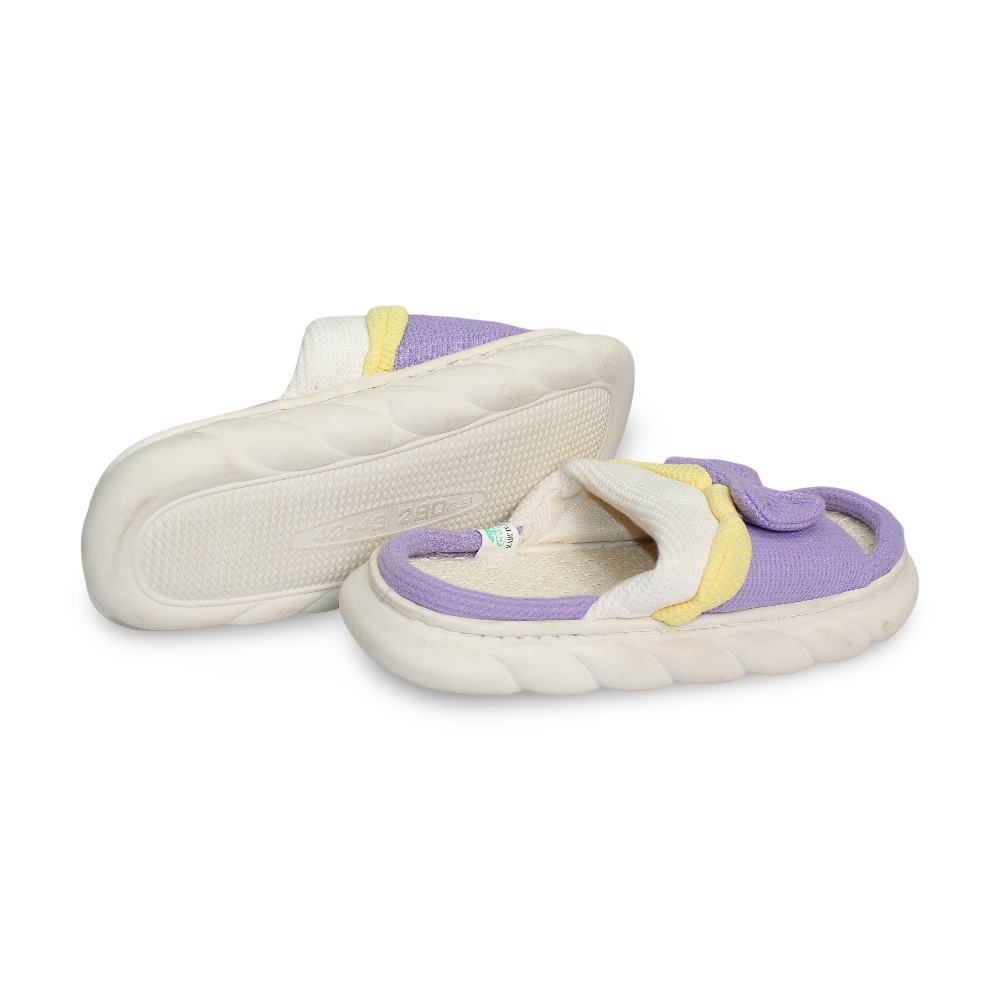 Woman Fur Slippers – with Bow Design