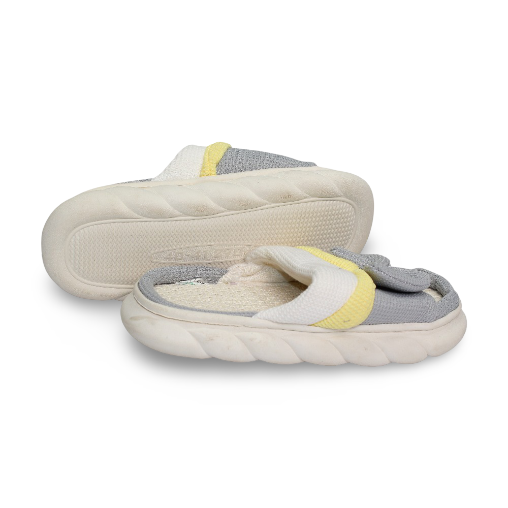 Woman Fur Slippers – with Bow Design