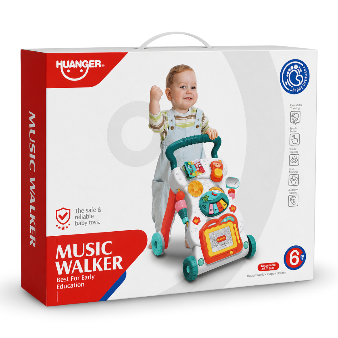 Huanger Baby Music Walker with Magic Board