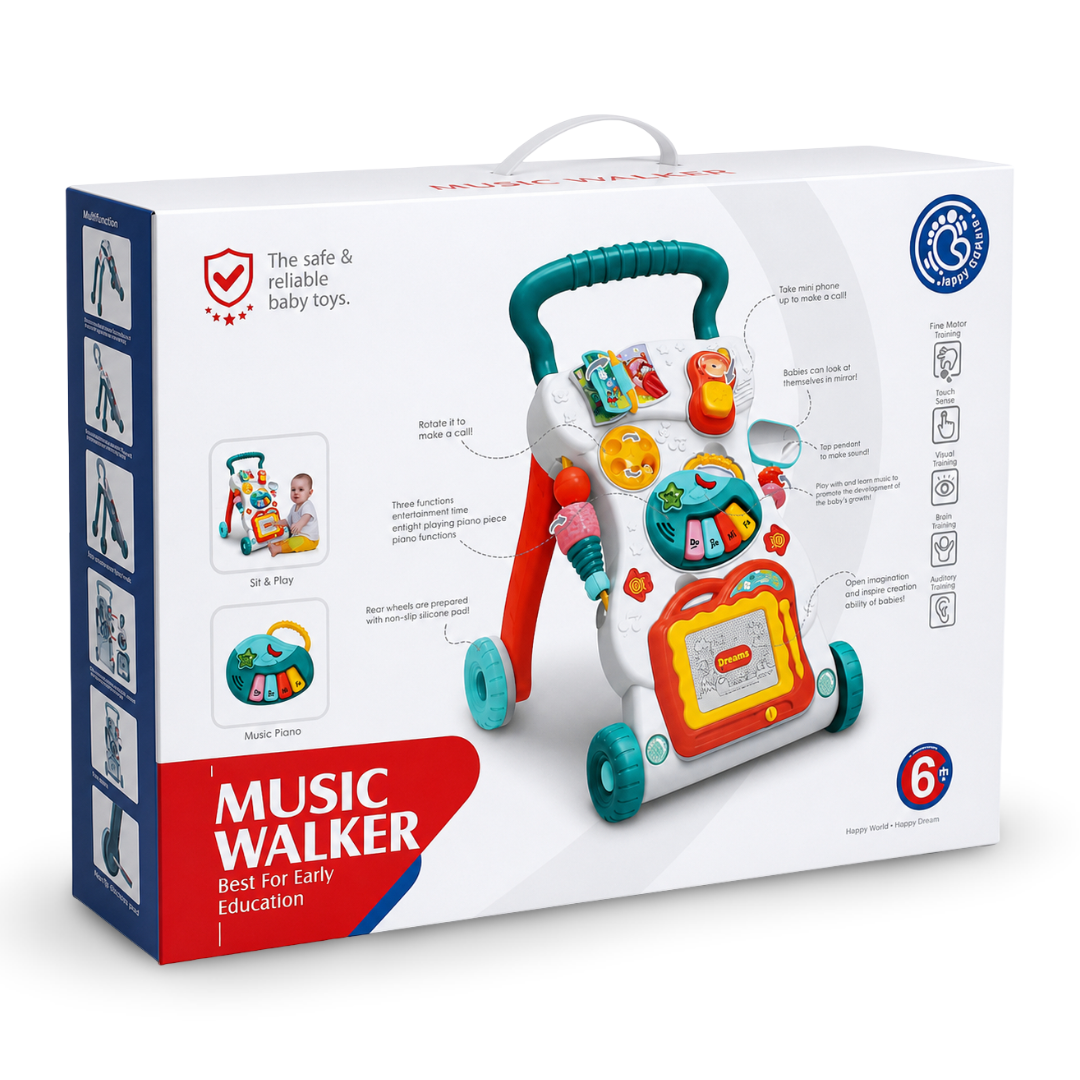 Huanger Baby Music Walker with Magic Board