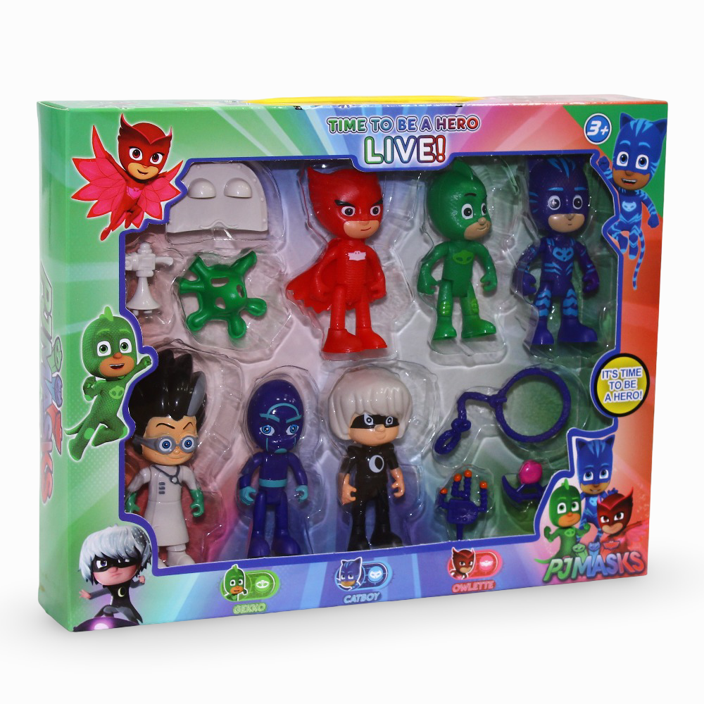 PJ Masks Action Figures Set - 6 Pcs