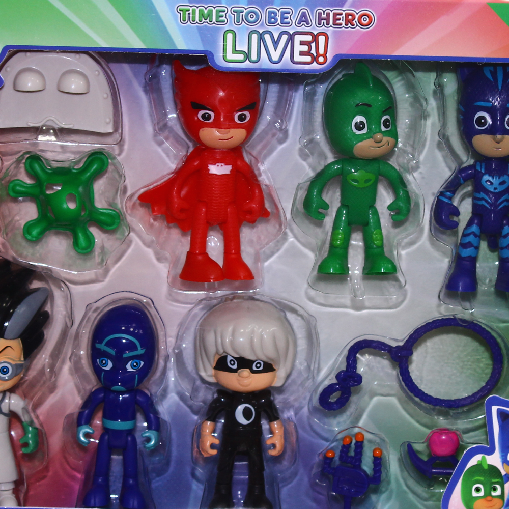 PJ Masks Action Figures Set - 6 Pcs