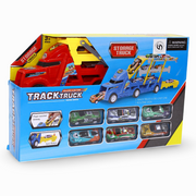 Track Storage Truck – 3 Tier with 6 Cars (Red)