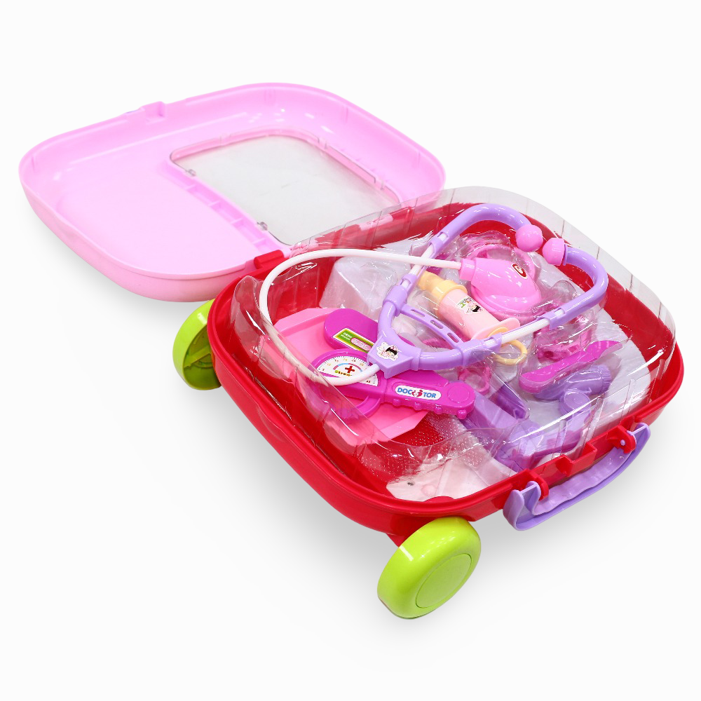 Doctor's Kit in a Trolley Bag - Pink