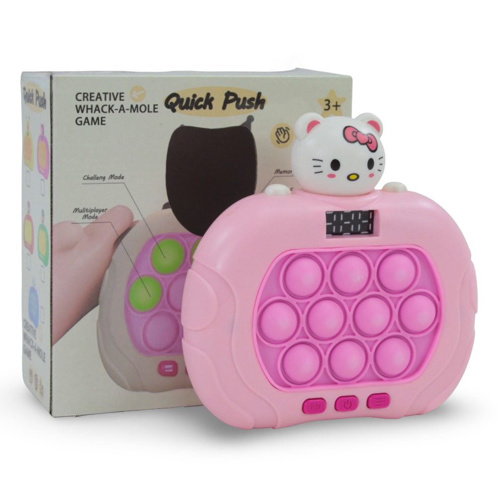 Quick Push Pop-it Game with Light Pop - Hello Kitty Theme