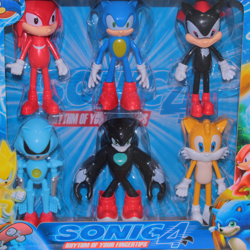 Sonic the Hedgehog Action Figures Set – 6 Characters