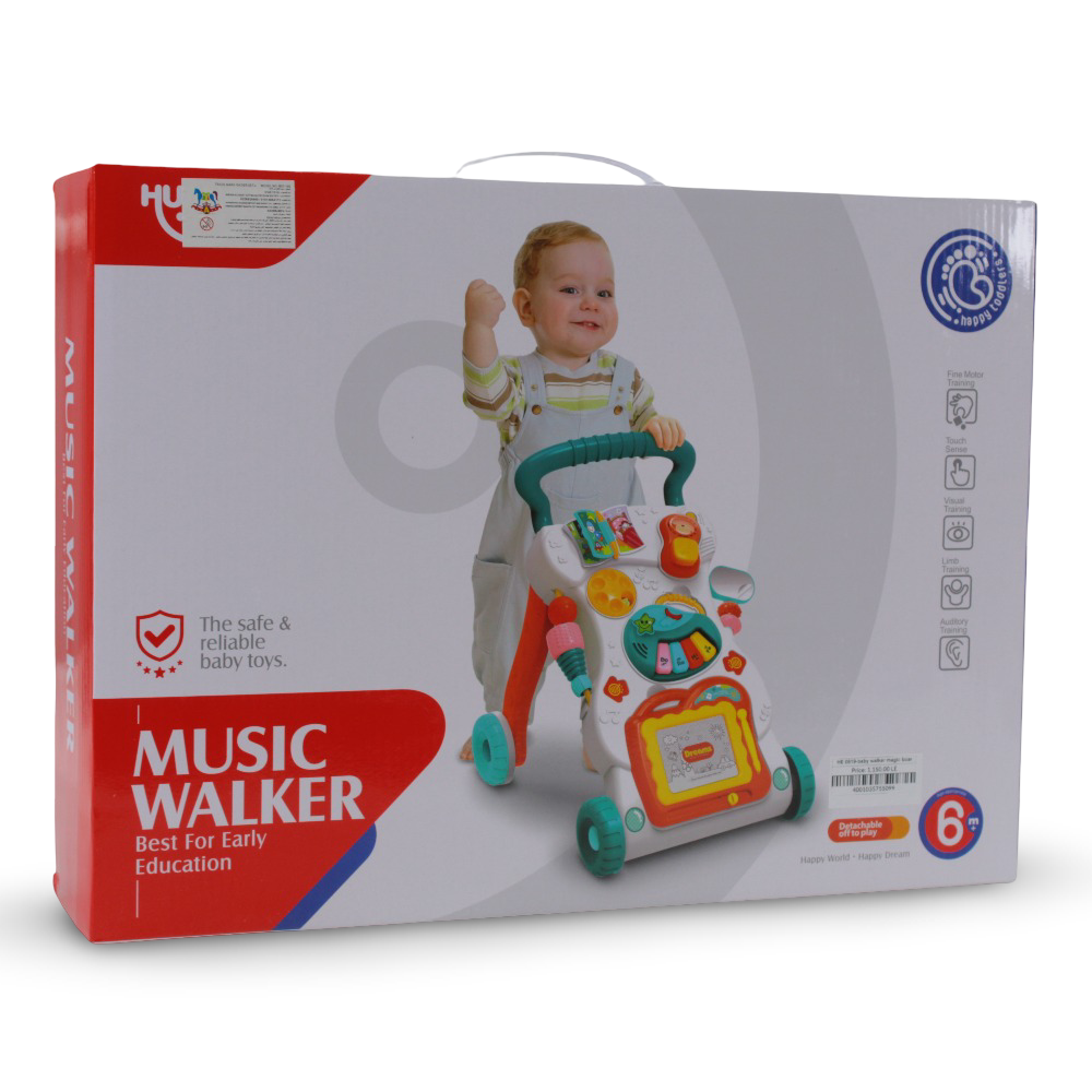 Baby Music Walker – Interactive Activity Walker with Magic Board