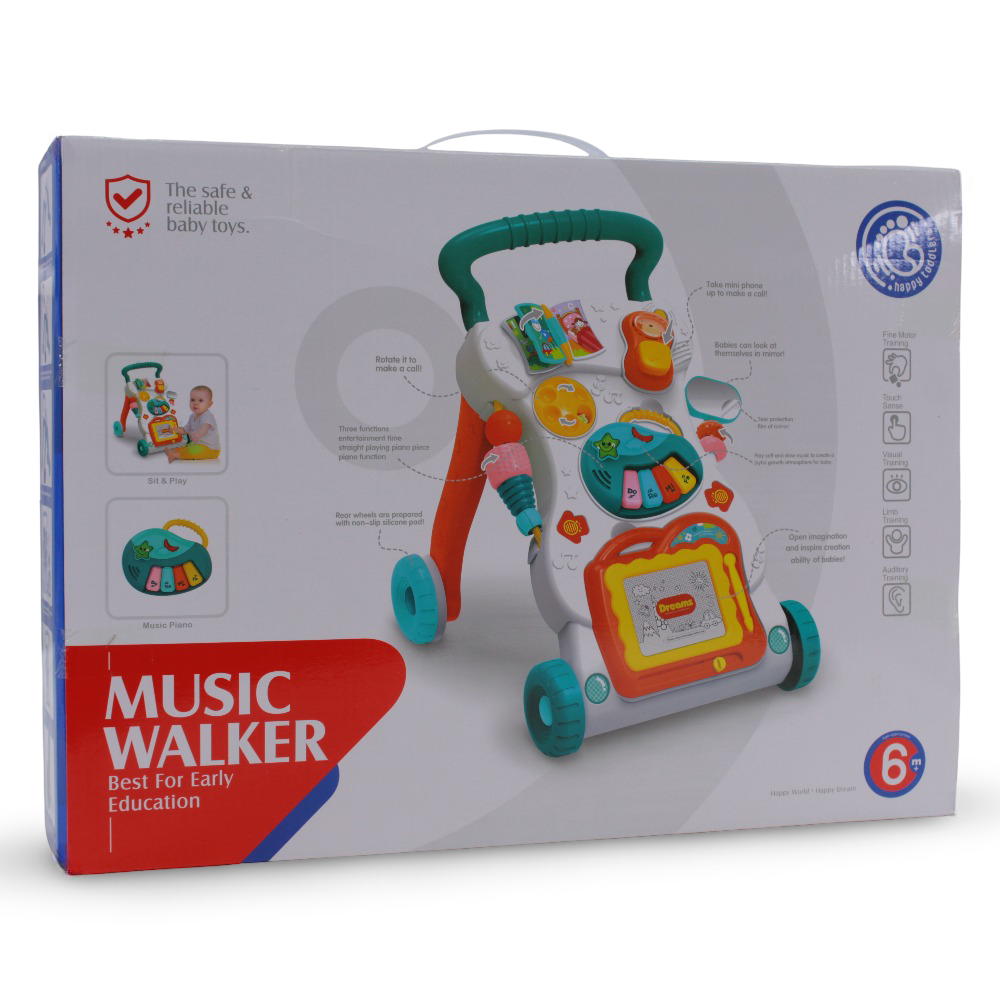 Baby Music Walker – Interactive Activity Walker with Magic Board