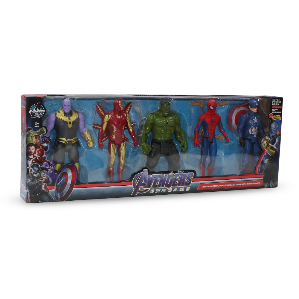 Action Figure Set – 5 Super Power Hero Characters