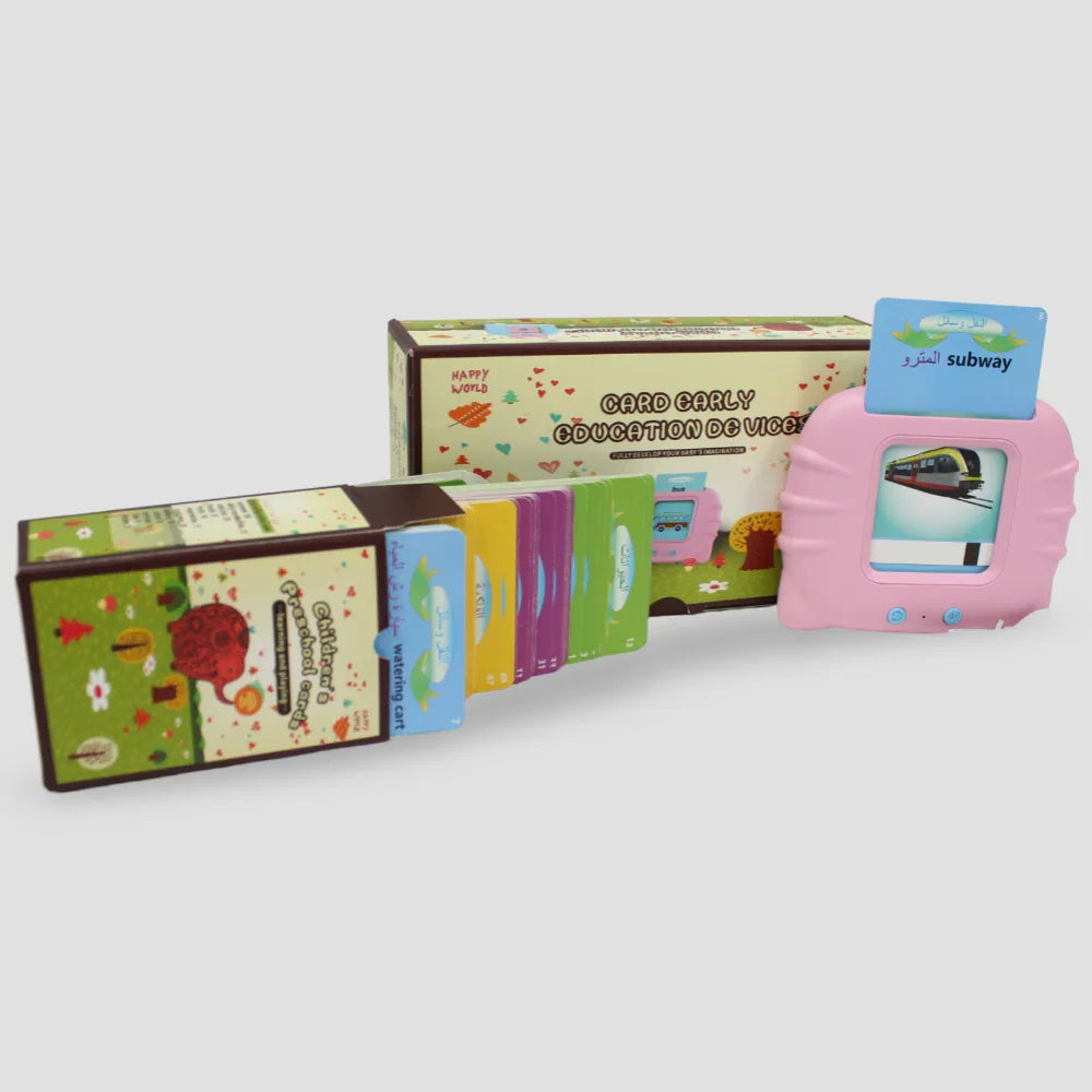 Card Early Education Device – Talking Baby Flash Cards (PINK)