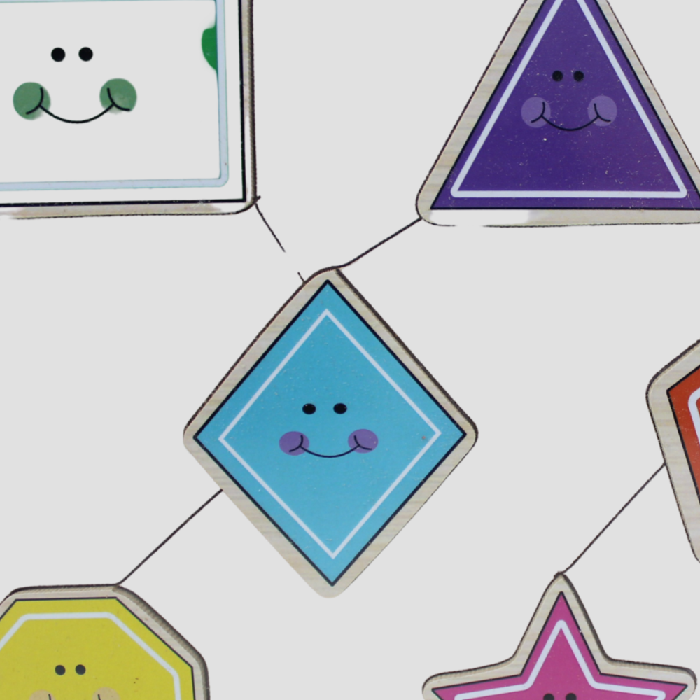 Kids Geometric Puzzle Set – 8 Educational Puzzles