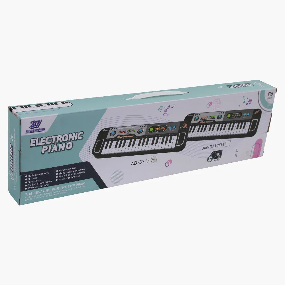 37-Key Battery Operated Piano with Microphone