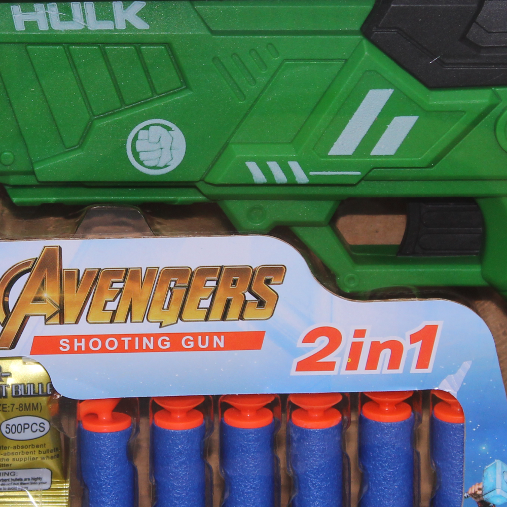 Hulk Green Foam & Gel Blaster Gun