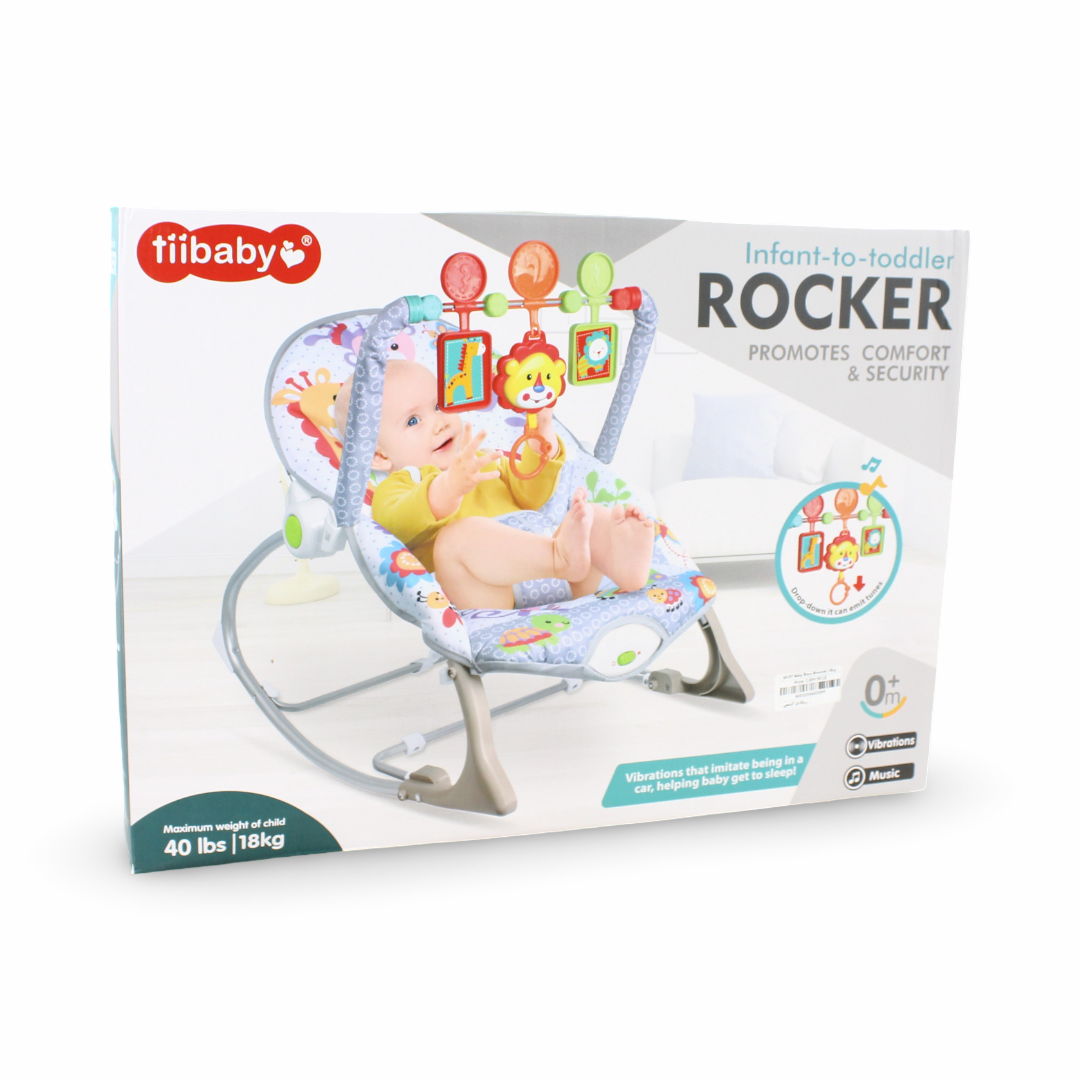 Tiibaby Infant-to-Toddler Rocker 18K – Gray