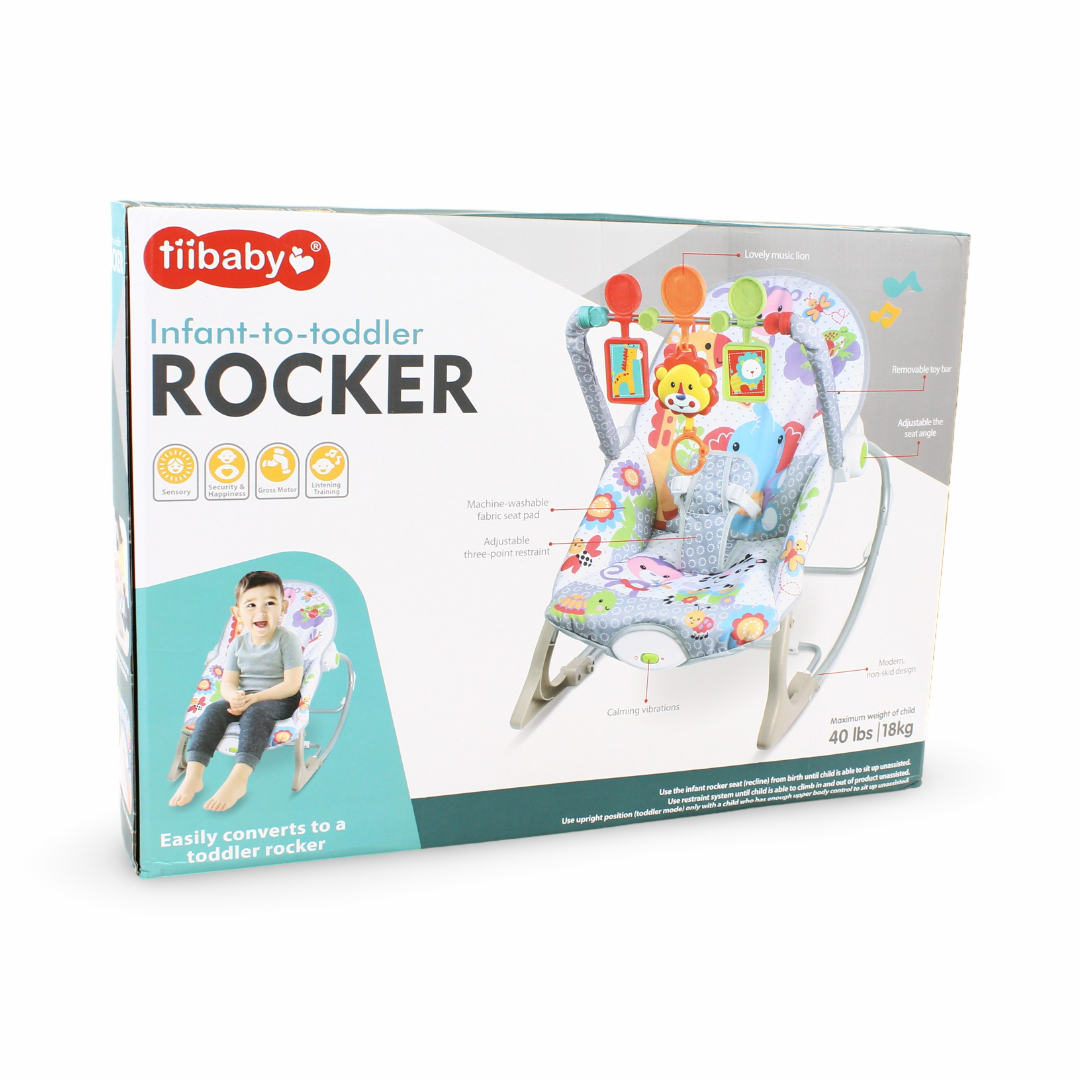 Tiibaby Infant-to-Toddler Rocker 18K – Gray