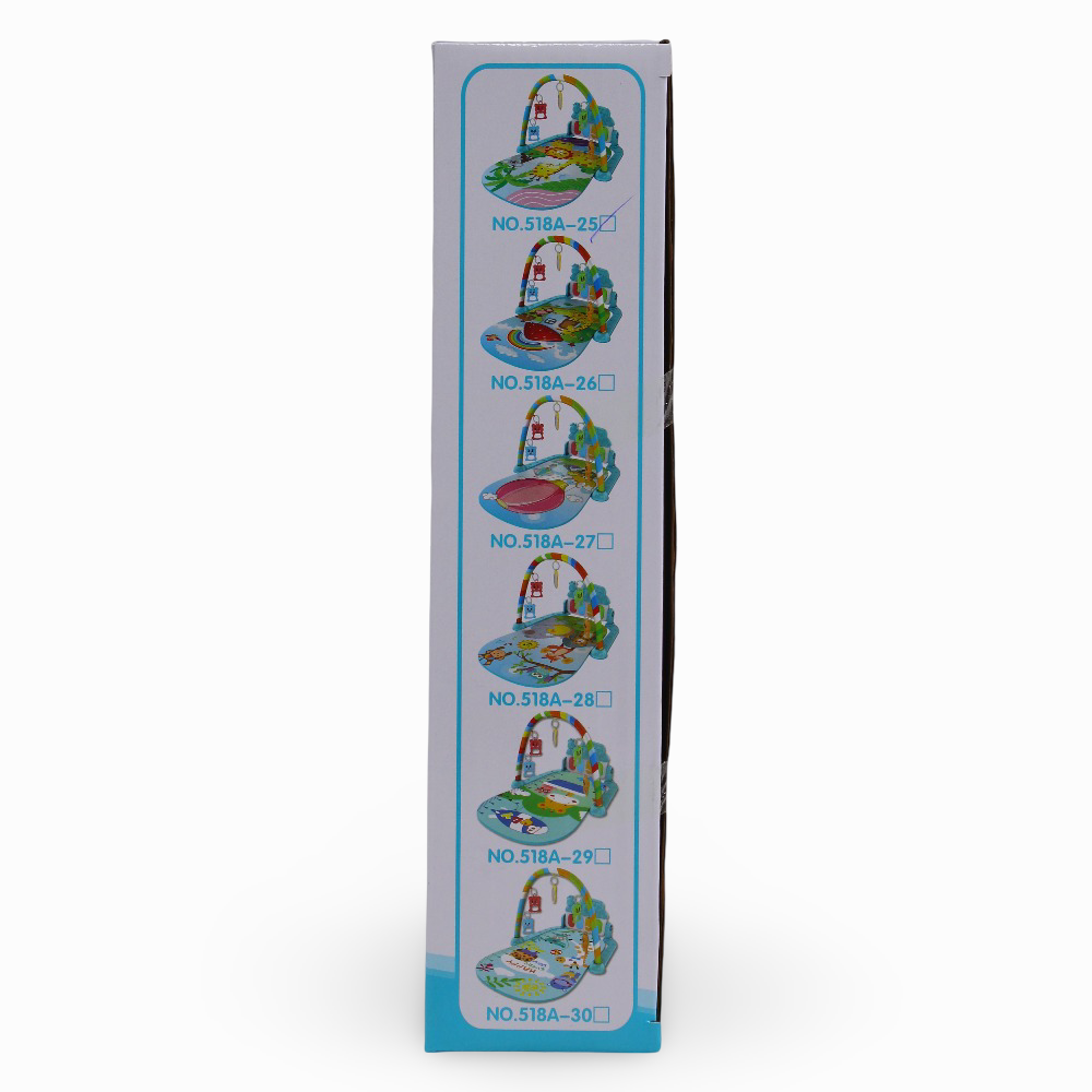 Children's Pedal Piano - Blue with a Giraffe Print