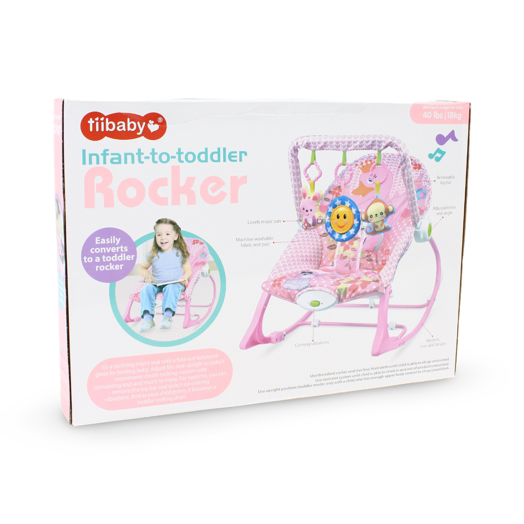Tiibaby Infant-to-Toddler Rocker 18K – Pink