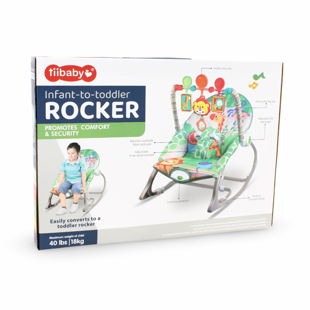Tiibaby Infant-to-Toddler Rocker 18K – Green