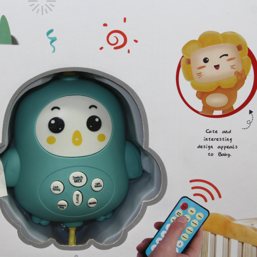"Happy Bed Bell" Baby Crib Mobile – Green