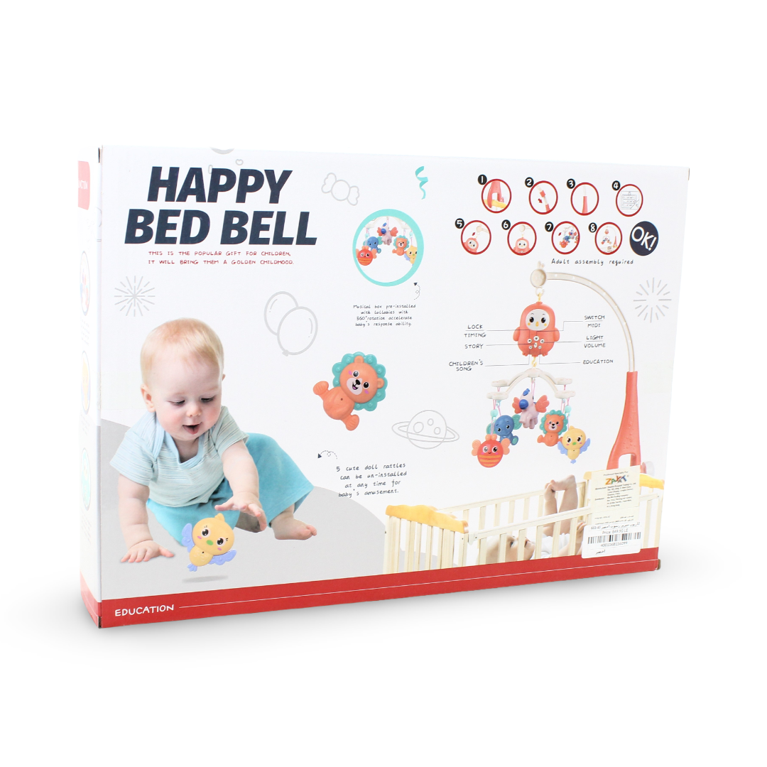 "Happy Bed Bell" Baby Crib Mobile – Green