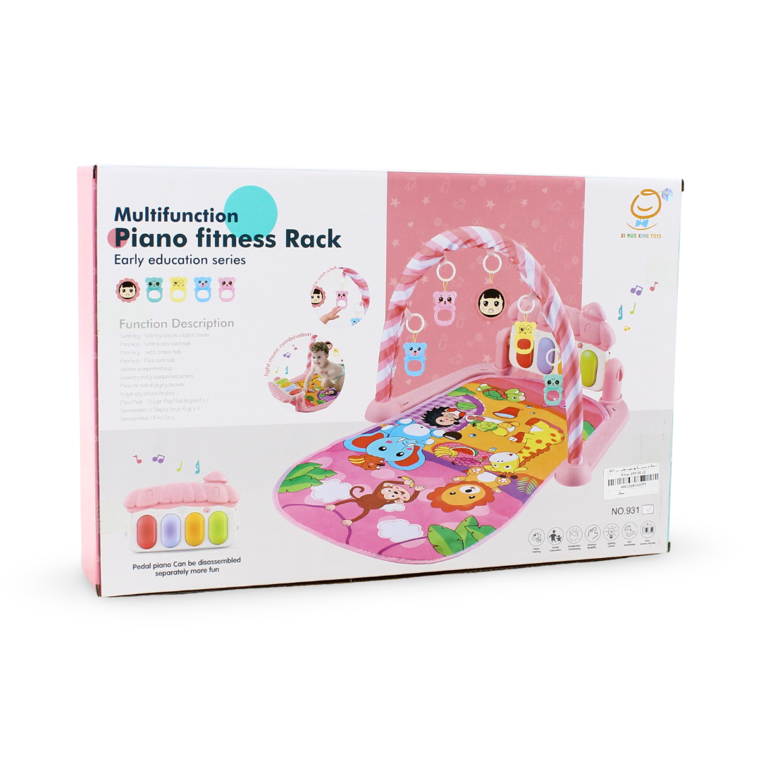 Multifunction Piano Fitness Rack – Pink
