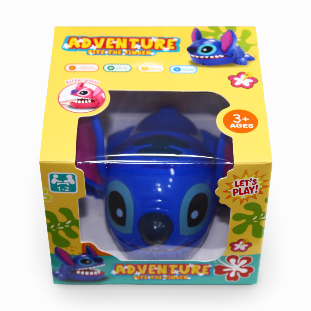 Stitch Finger Biting Toy - Blue