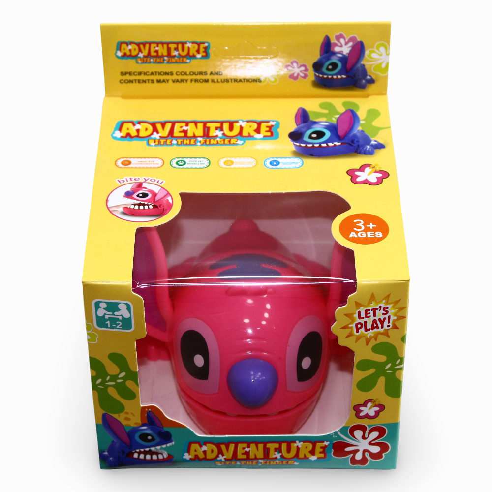 Stitch Finger Biting Toy - Pink
