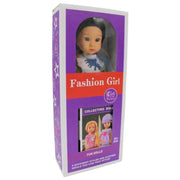 Fashion Girl Doll – Off-White Dress with Animal Prints