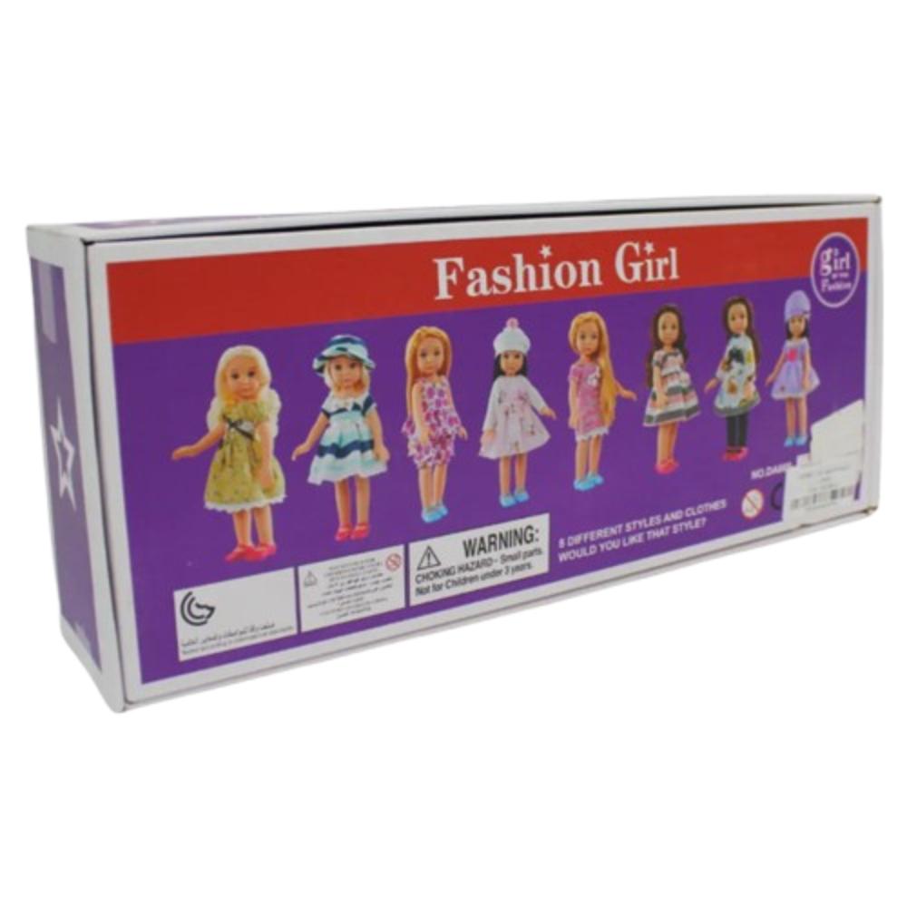 Fashion Girl Doll – Off-White Dress with Animal Prints