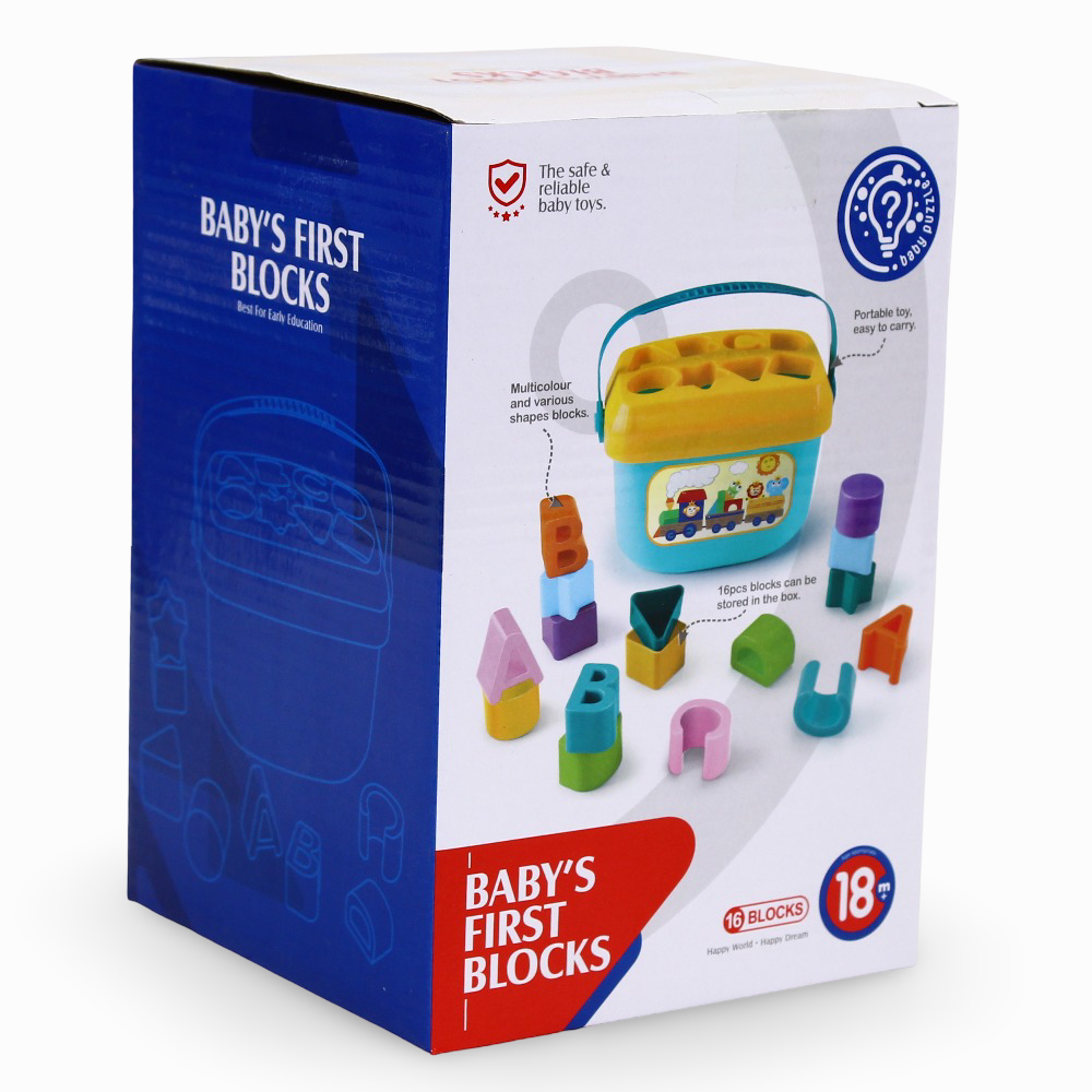Baby Puzzle Baby's First Blocks - 16 Pcs