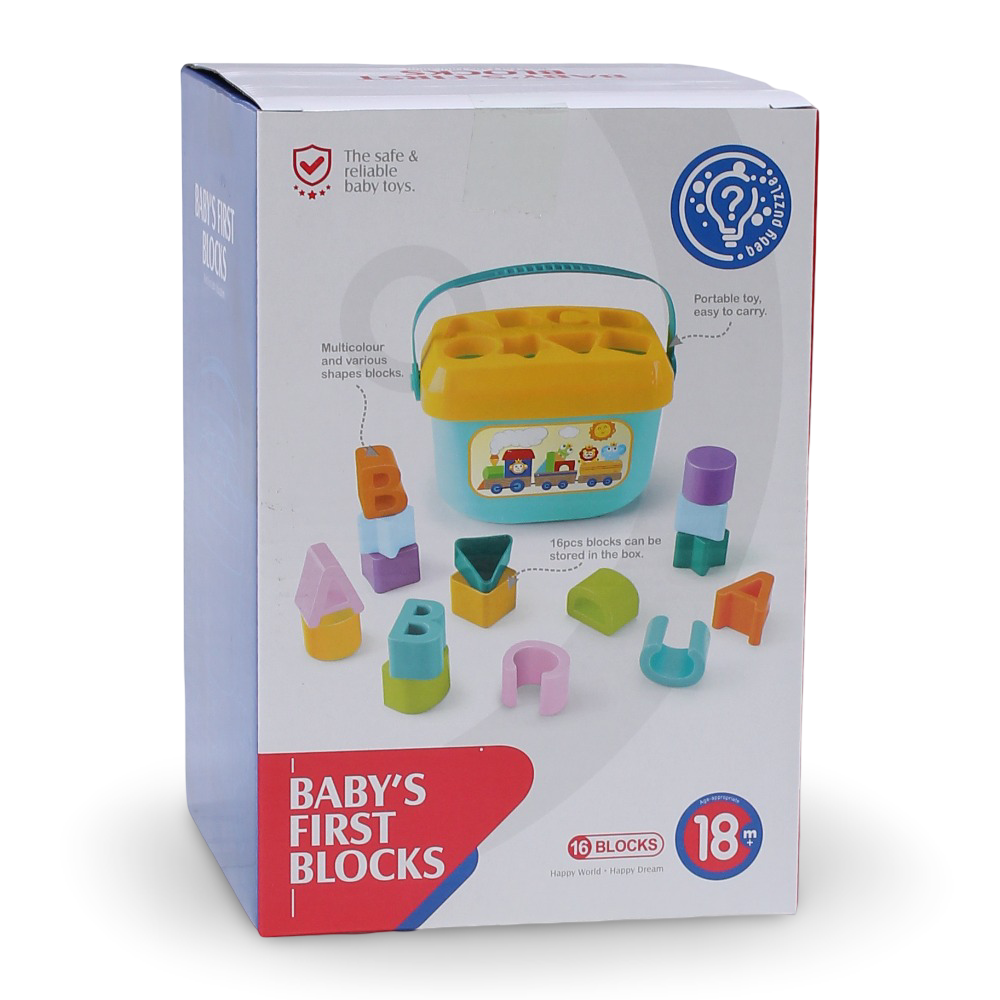 Baby Puzzle Baby's First Blocks - 16 Pcs