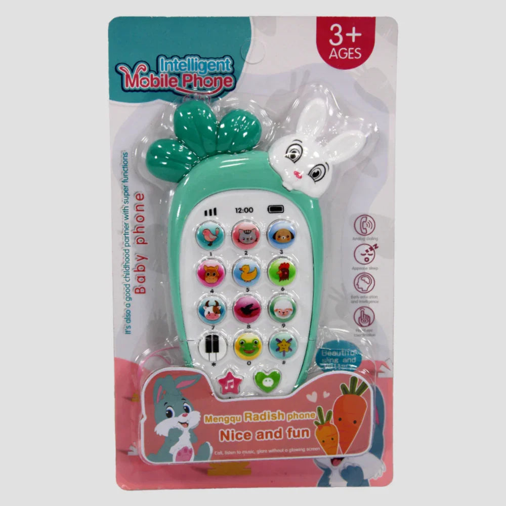 Carrot Music Phone – Interactive Fun for Babies, Green