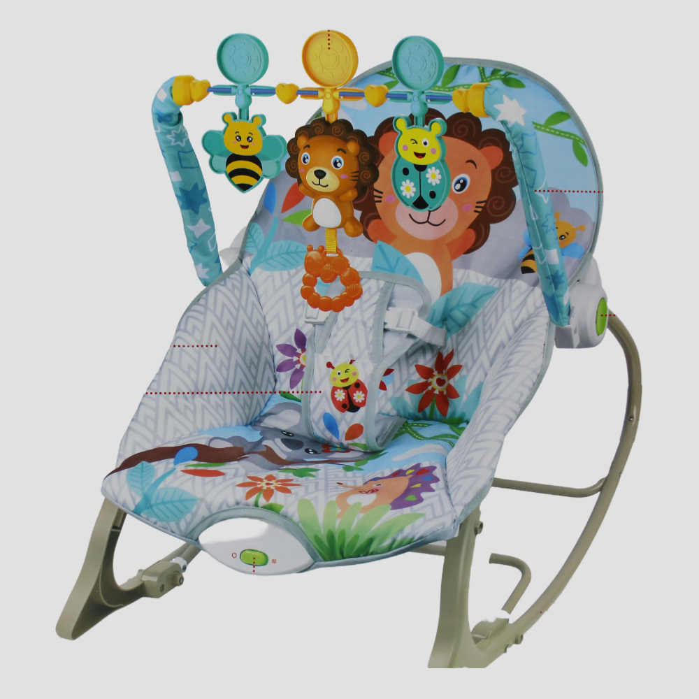 Tiibaby Infant to Toddler Rocker Promotes (Comfort & Security) 18Kg - Blue & Grey