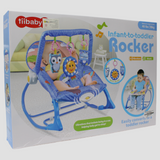 TIiBaby Baby Rocking Chair with Play Mat – Babyblue