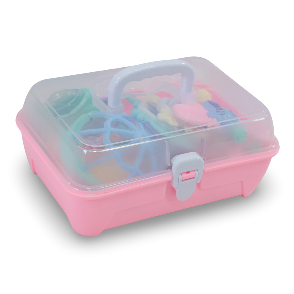 Baby Rattle Box – 10 Pieces – Pink
