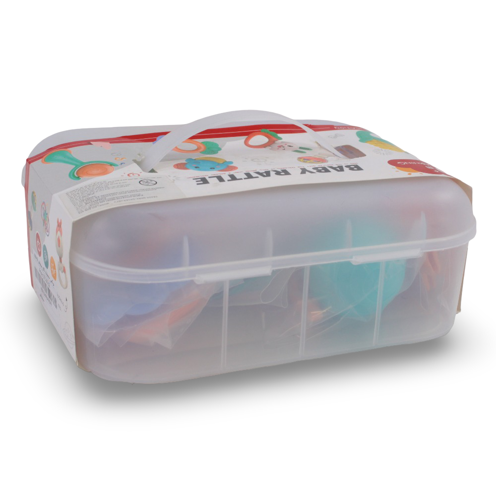 Baby Rattle Box – 10 Pieces - Transparent