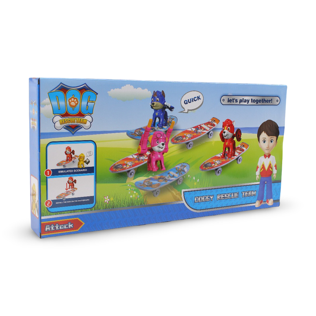 Paw Patrol Dog Team Figures and Accessories Toy Set