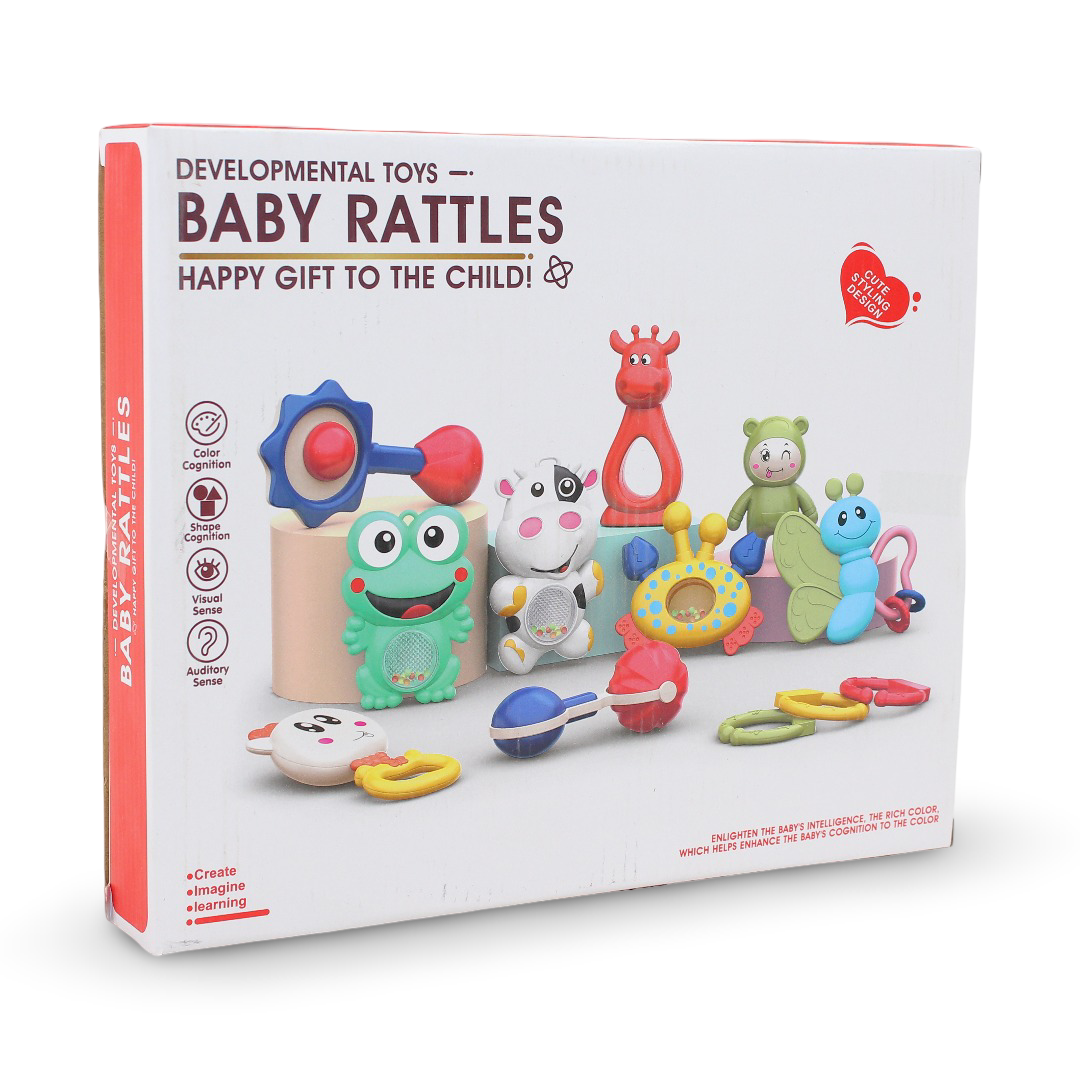 Baby Rattle Developmental Toy Set – 6Pcs