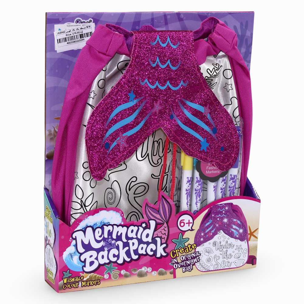 Mermaid Coloring Bag Set – 5 Colors