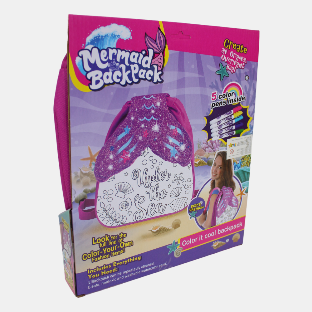 Mermaid Coloring Bag Set – 5 Colors