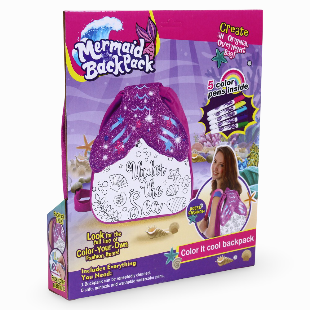 Mermaid Coloring Bag Set – 5 Colors