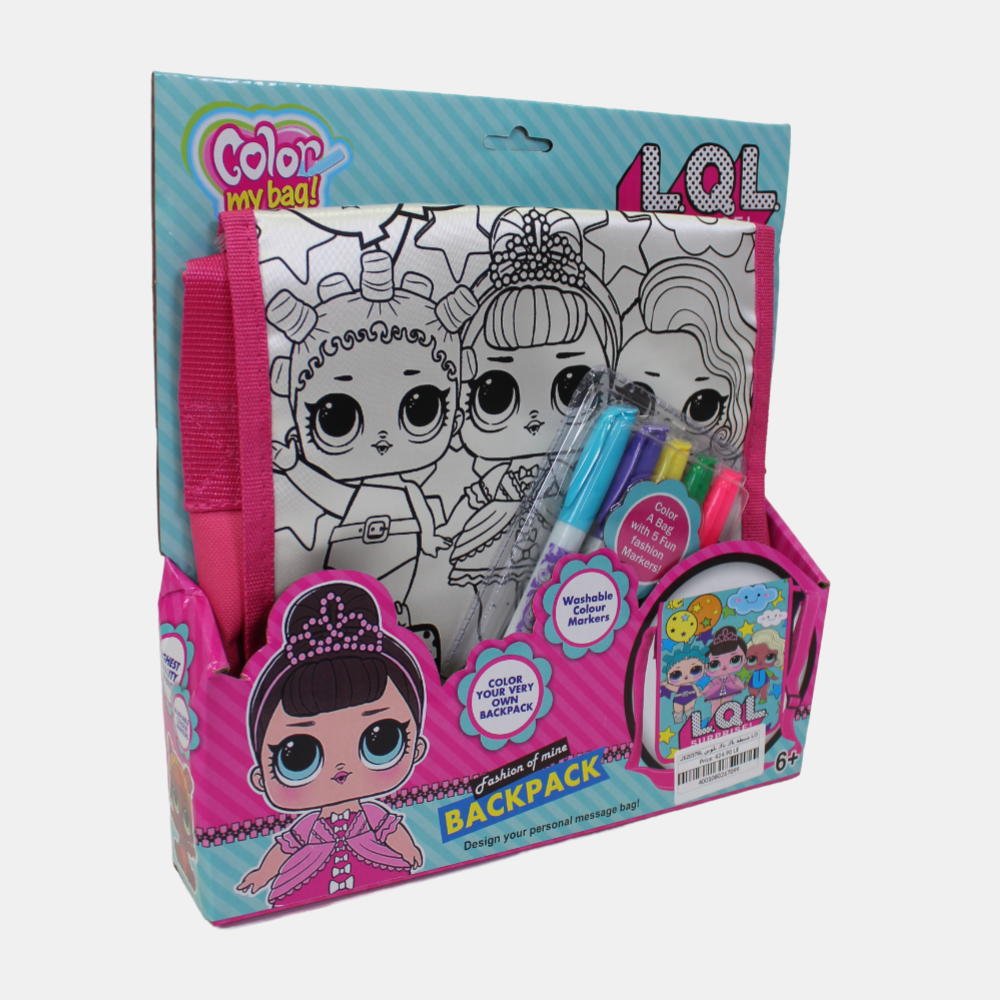 LOL Surprise Coloring Cross Bag Set – 5 Colors